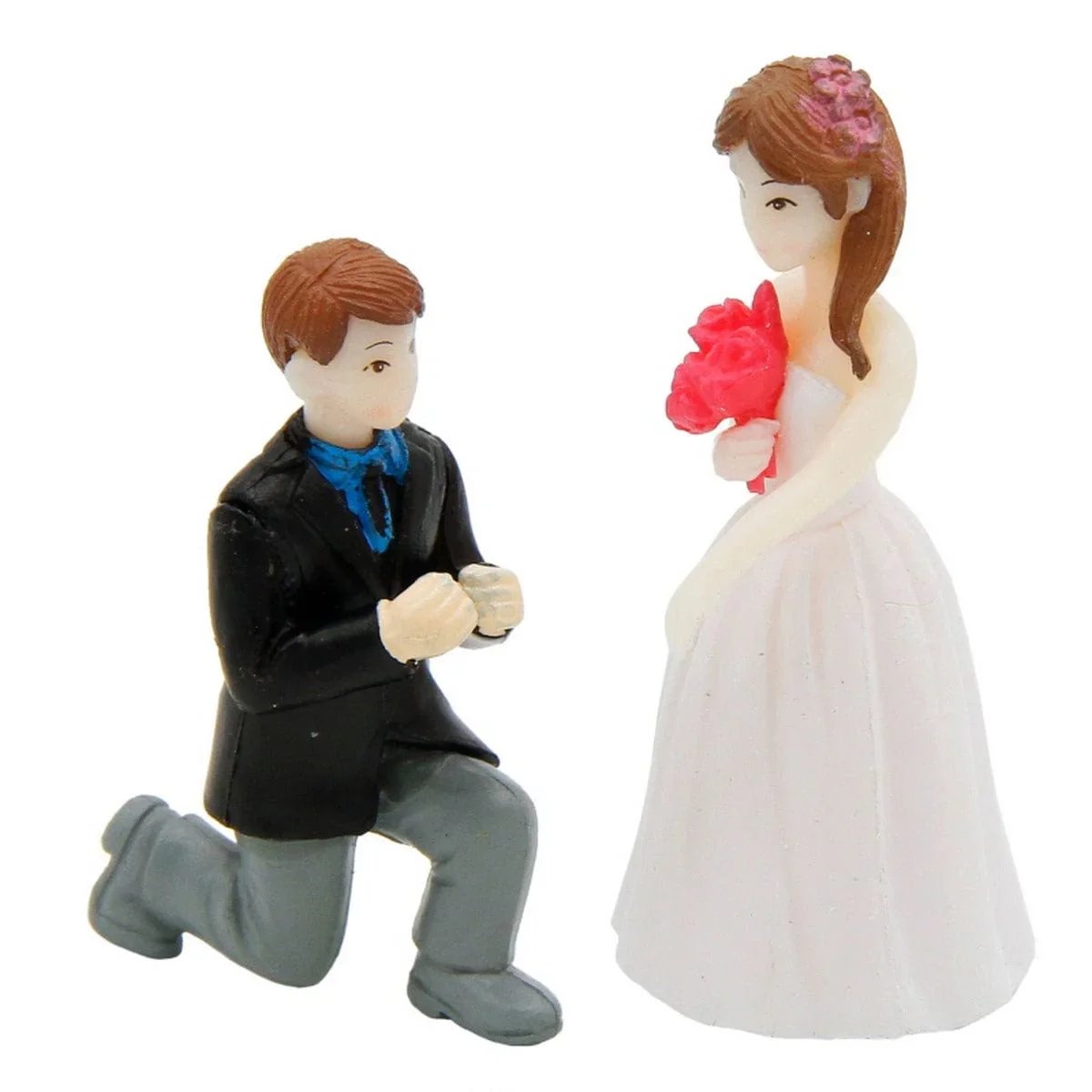jags-mumbai Miniature 5*5.5*1.5cm / Plastic Miniature Model Plastic Couple Purpose COUPLE-B
