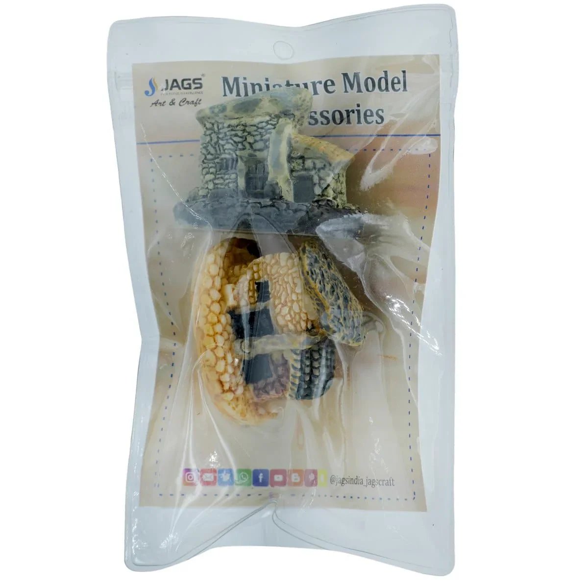 jags-mumbai Miniature Miniature Model Garden House 2Pc (C0636-3/4) MMA51