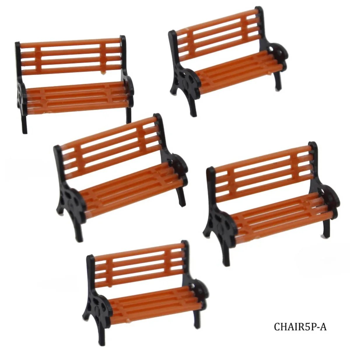 jags-mumbai Miniature Model Accessories Chair Long Small 5pcs (C0542-1) CHAIR5P-A