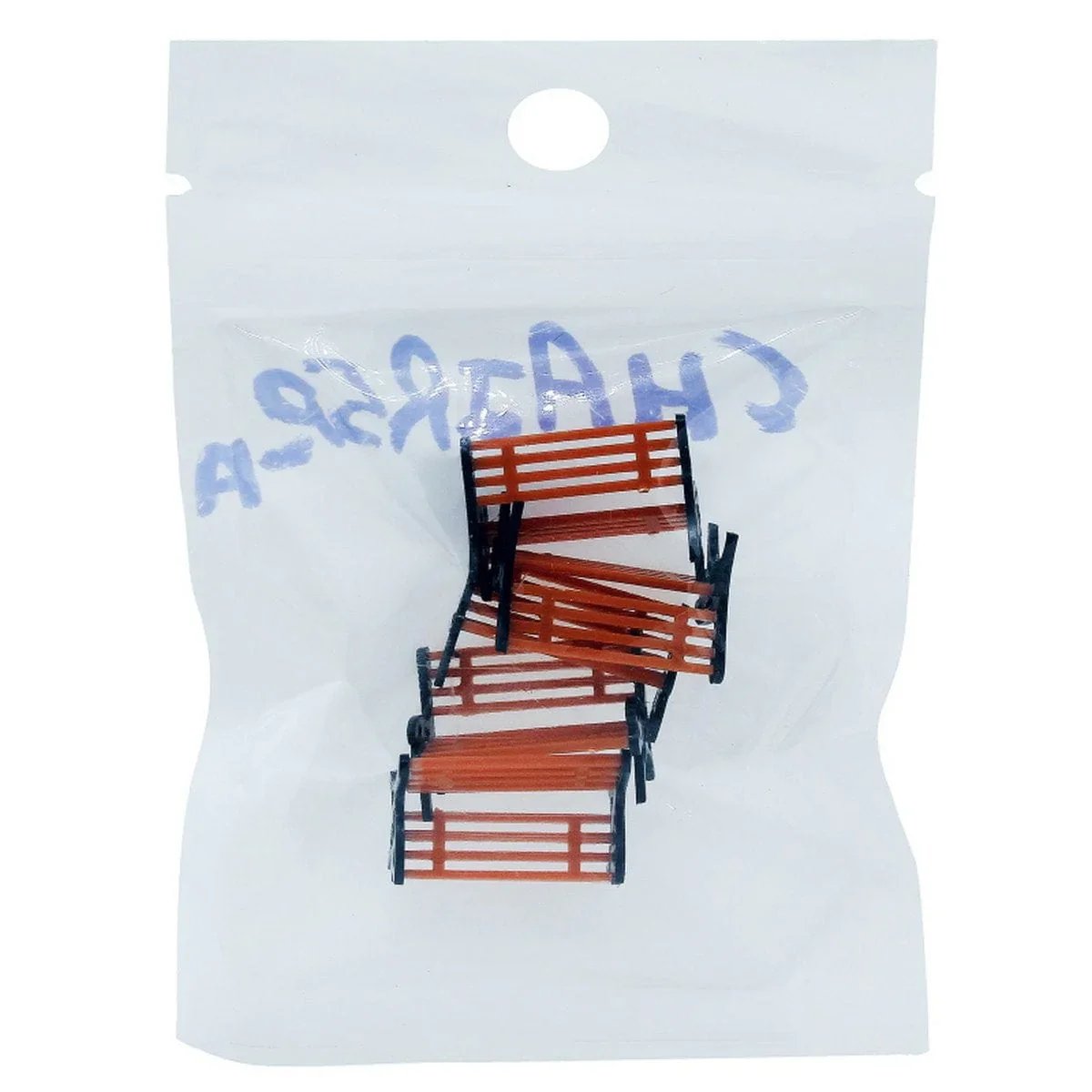 jags-mumbai Miniature Model Accessories Chair Long Small 5pcs (C0542-1) CHAIR5P-A