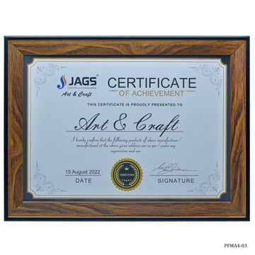 jags-mumbai Mould A4 Moulding Brown Photo Frame PFMA4-03