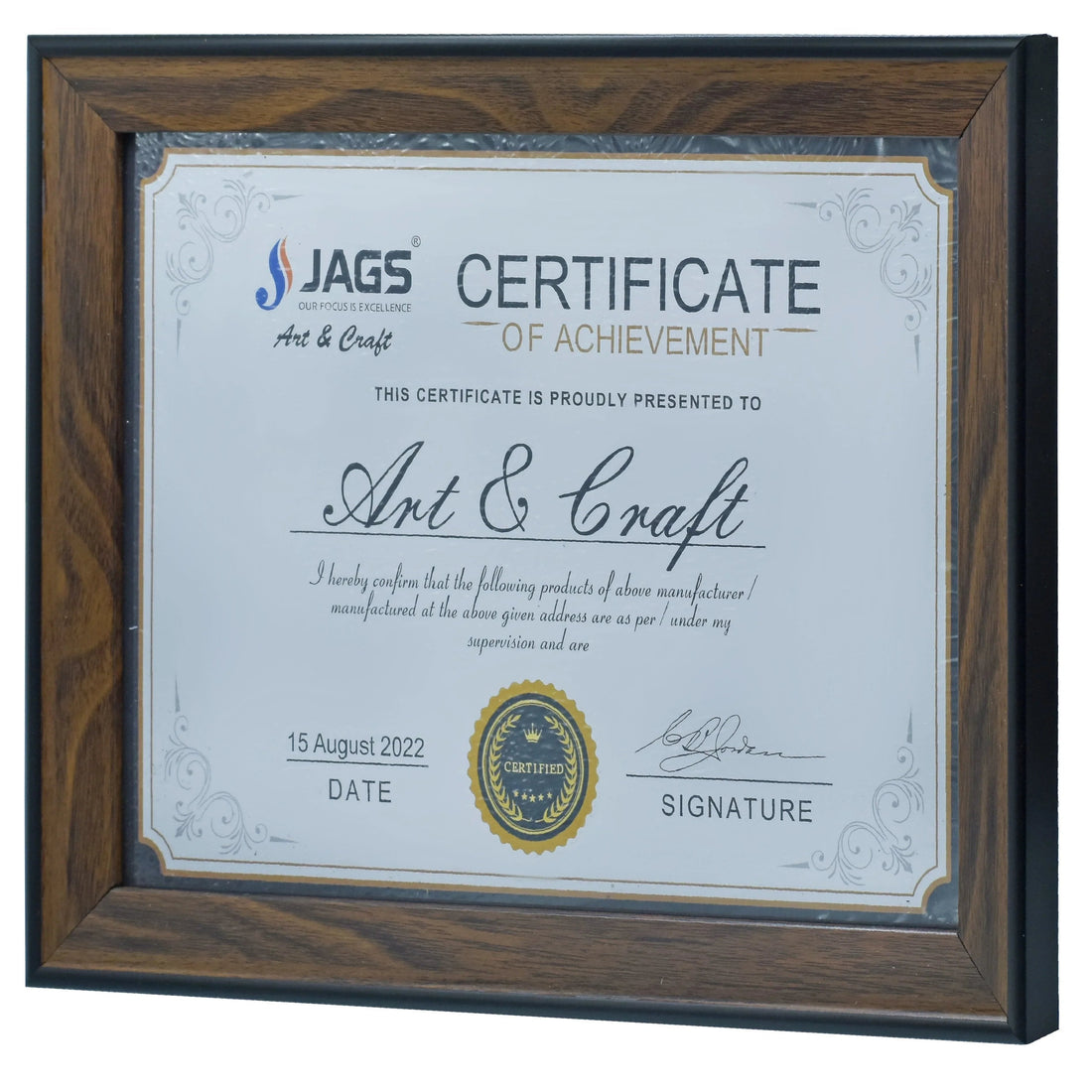 jags-mumbai Mould A4 Moulding Brown Photo Frame PFMA4-03