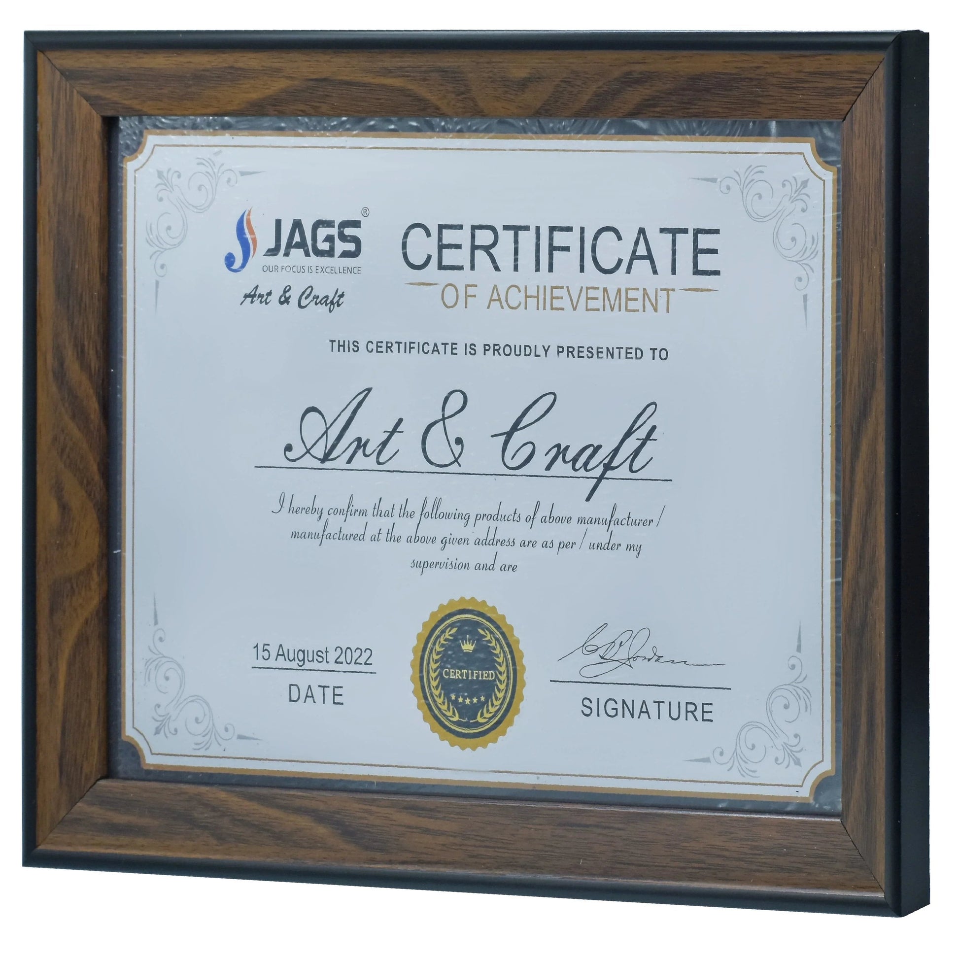 jags-mumbai Mould A4 Moulding Brown Photo Frame PFMA4-03