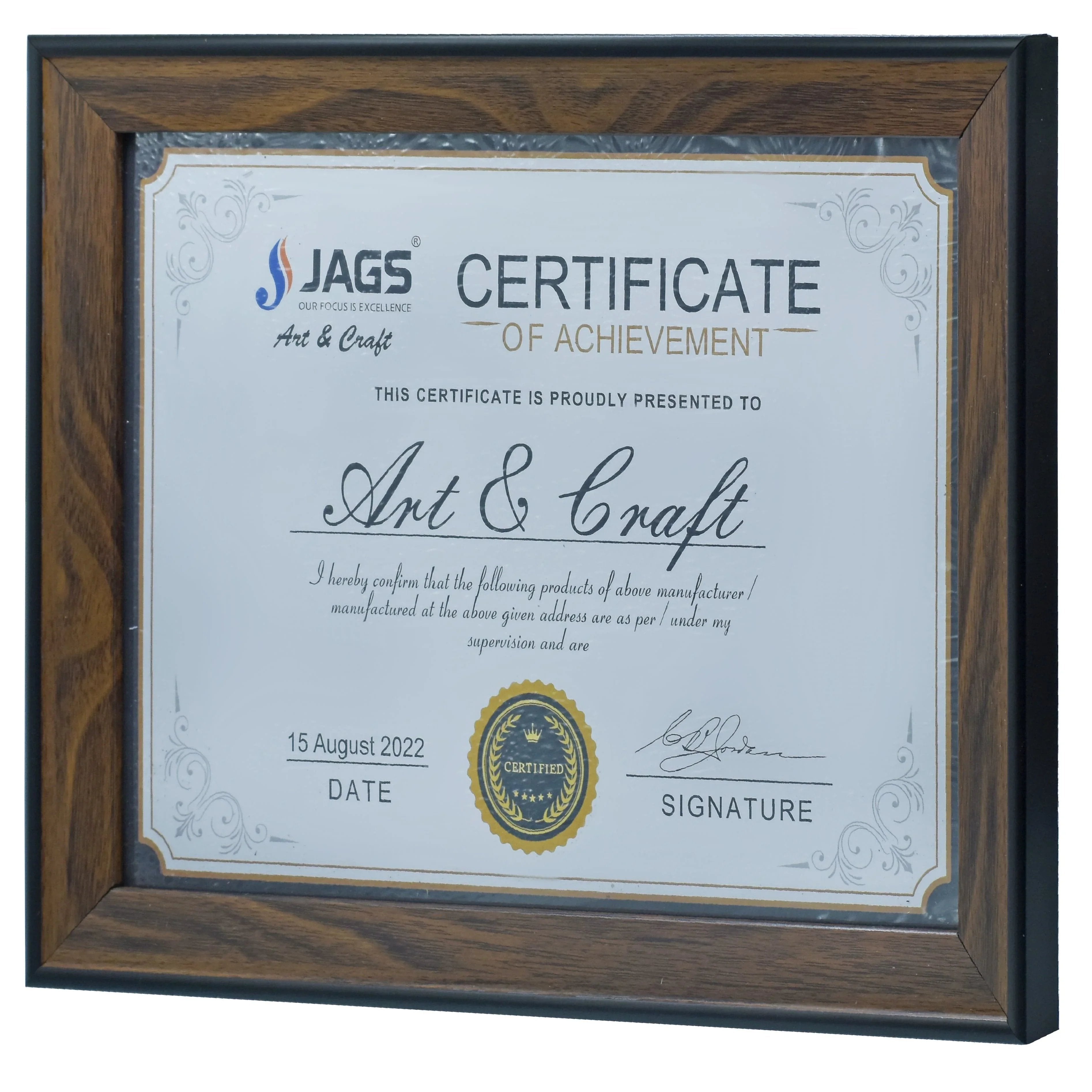 jags-mumbai Mould A4 Moulding Brown Photo Frame PFMA4-03