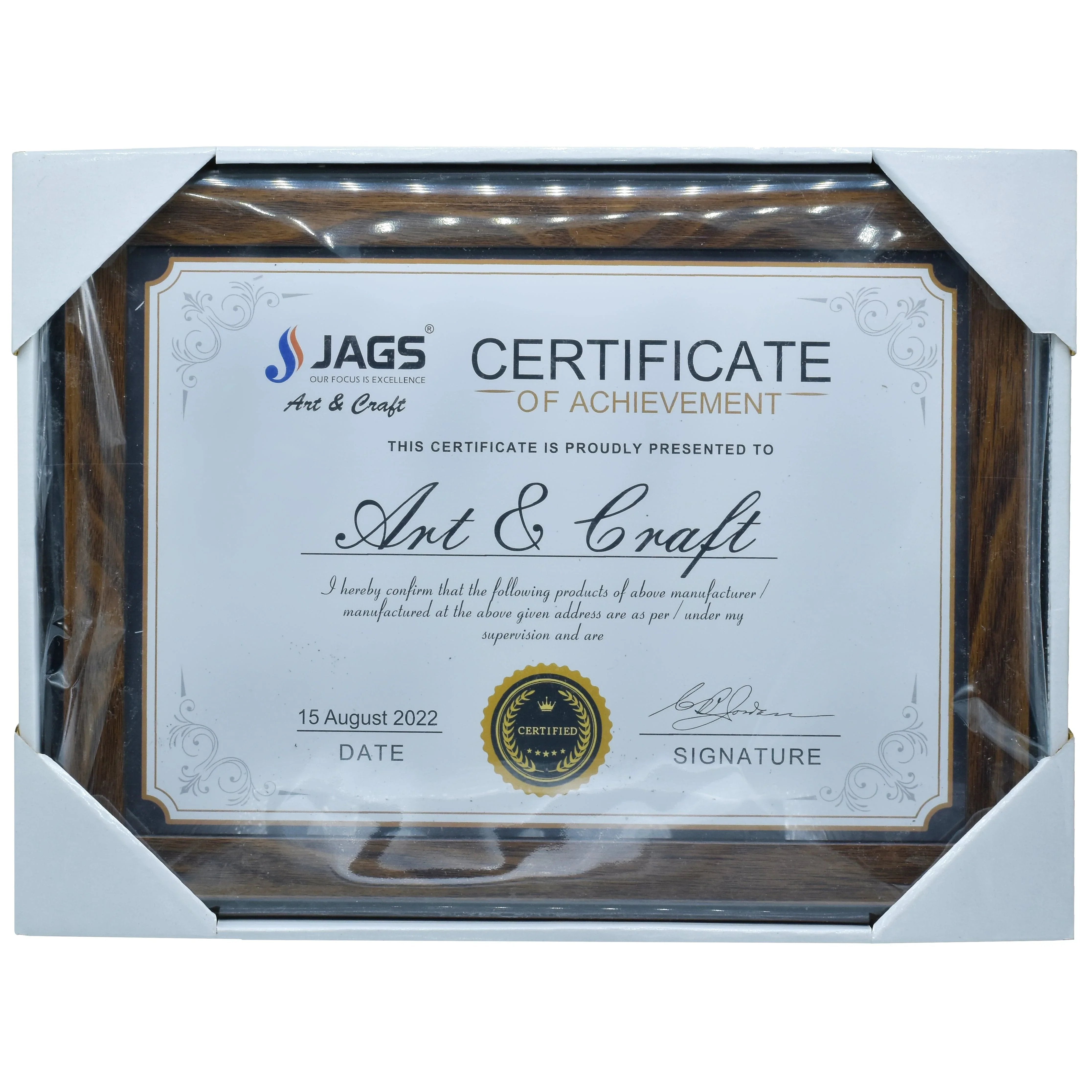 jags-mumbai Mould A4 Moulding Brown Photo Frame PFMA4-03