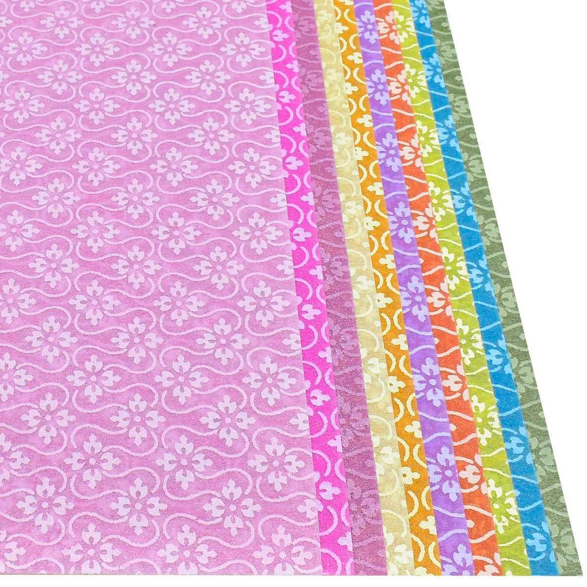 jags-mumbai Non-Woven & Felt Sheets A4 Non Woven Paper Floral Leaf NO-1946 A4 WF-2