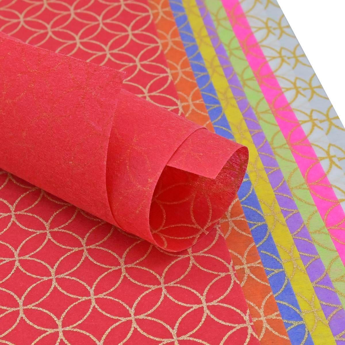 jags-mumbai Non-Woven & Felt Sheets A4 Non Woven Paper Floral Leaf NO-3601 A4 WF-10