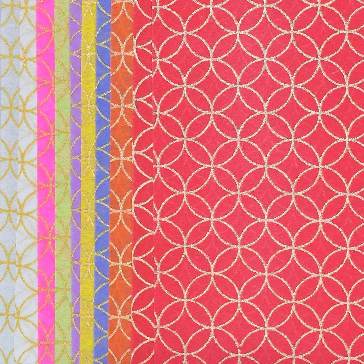 jags-mumbai Non-Woven & Felt Sheets A4 Non Woven Paper Floral Leaf NO-3601 A4 WF-10