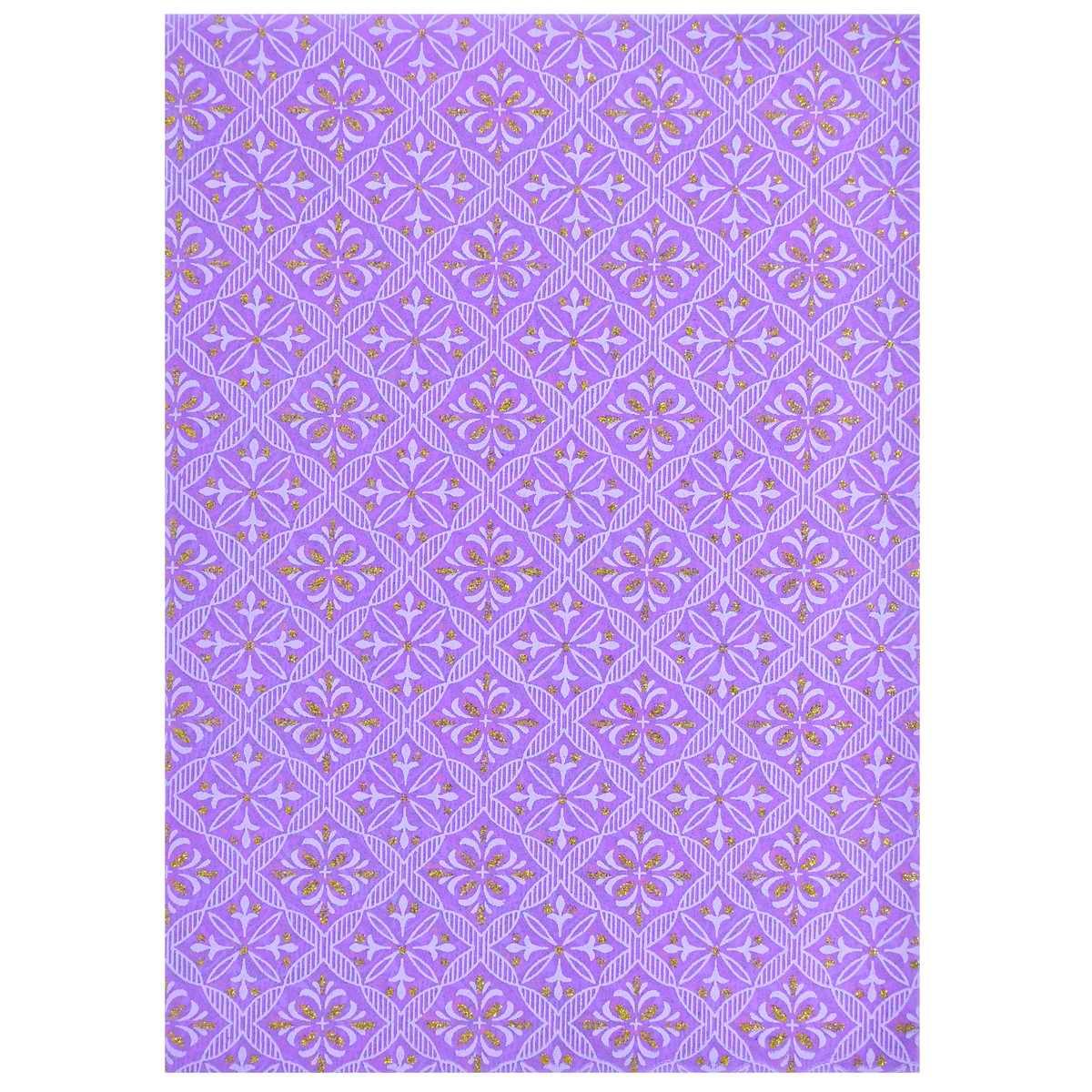 jags-mumbai Non-Woven & Felt Sheets A4 Non Woven Paper Floral Leaf NO-5801 A4 WF-1