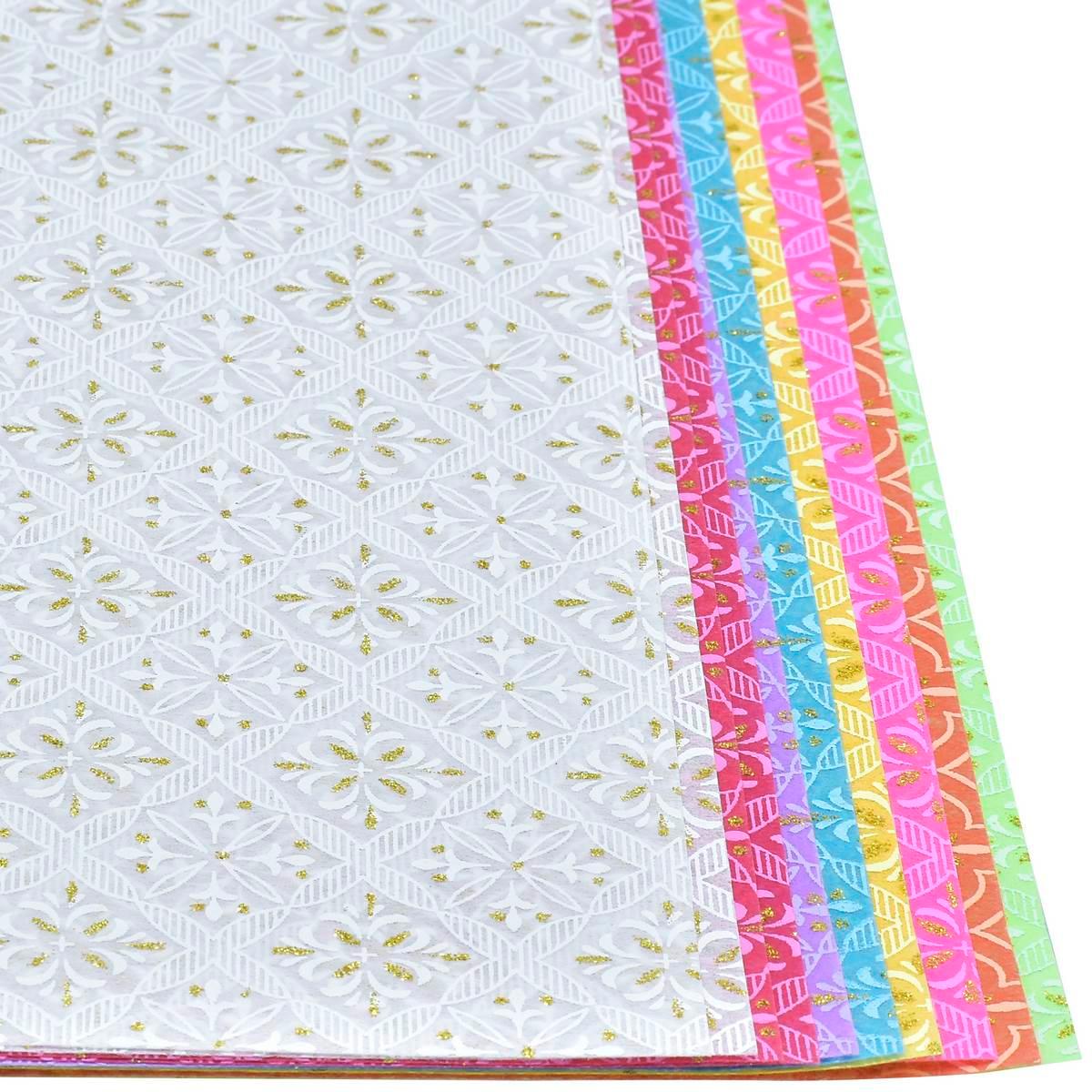 jags-mumbai Non-Woven & Felt Sheets A4 Non Woven Paper Floral Leaf NO-5801 A4 WF-1