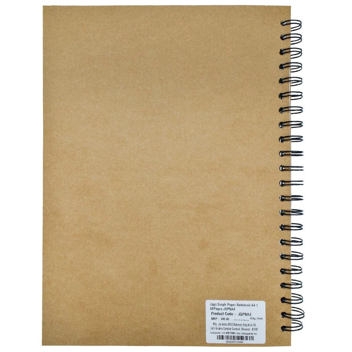 jags-mumbai Notebooks & Diaries Jags Graph Paper Notebook A4 160Pages