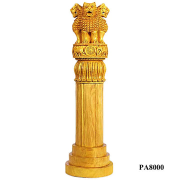 jags-mumbai Office Desk Stationery Pillar Ashoka Chakra 8 Inch