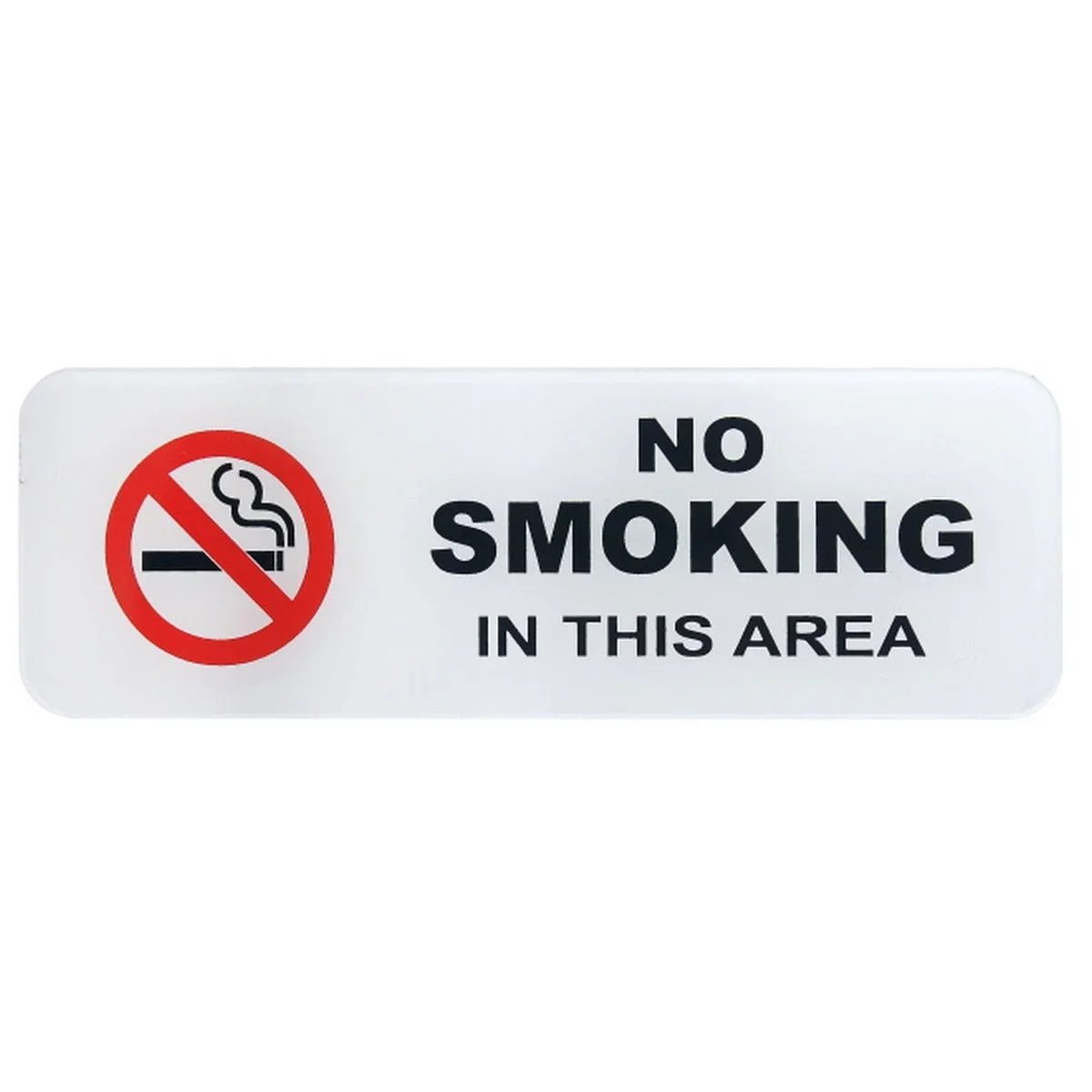jags-mumbai Office Display Stands Sticker White No Smoking In This Area SWNSITA