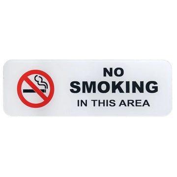 jags-mumbai Office Display Stands Sticker White No Smoking In This Area SWNSITA