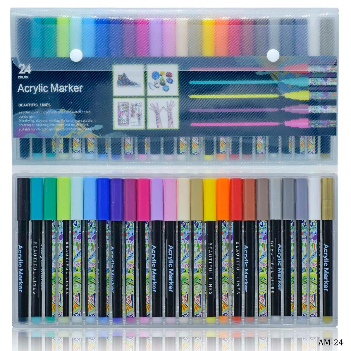 jags-mumbai Paint & Colours Acrylic Market Beautiful Line 24 Colour