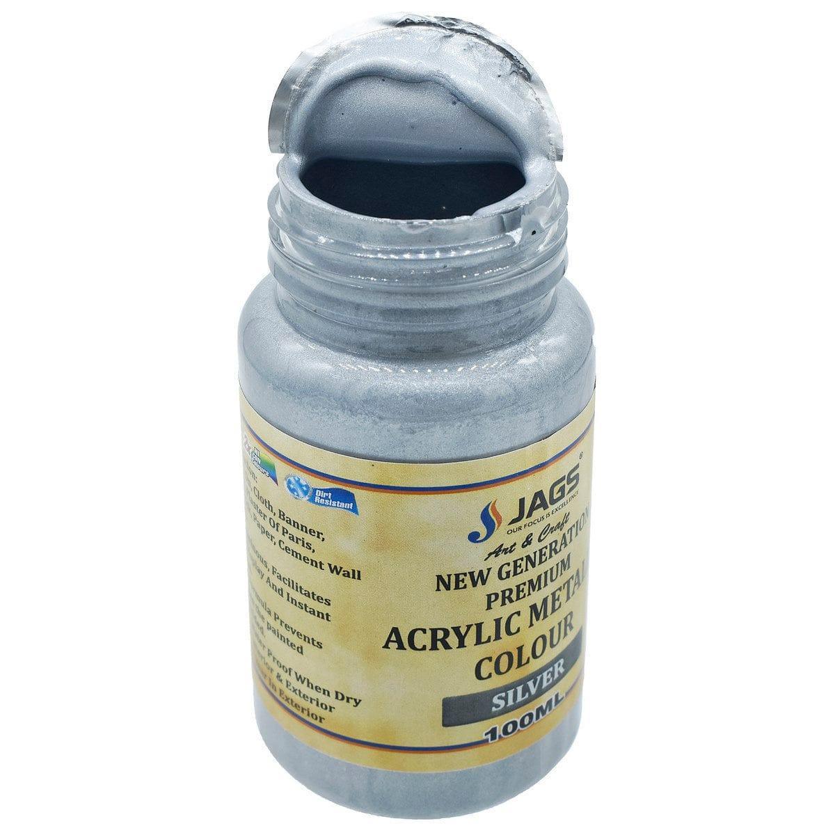 jags-mumbai Paint & Colours Acrylic Metallic Col Black Pearl 109 AMCBP100
