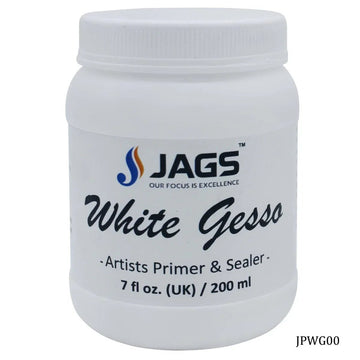 jags-mumbai Paint & Colours Artist Jags Gesso White 200ml 7fl oz JPWG00