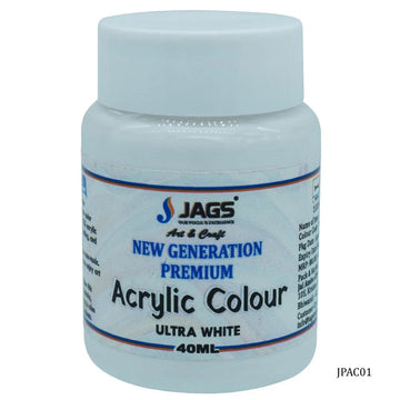jags-mumbai Paint & Colours Jags Premium Acrylic Colour Paint Ultra White JPAC01