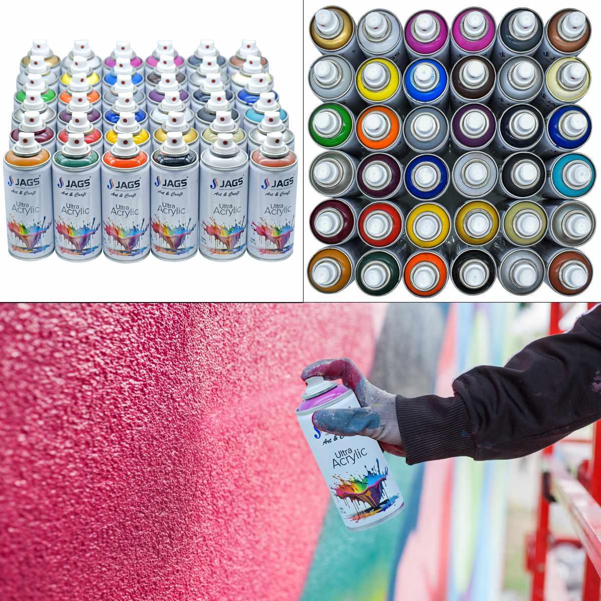 jags-mumbai Paint & Colours Jags Spray Ultra Acrylic 150ml Ivory 109