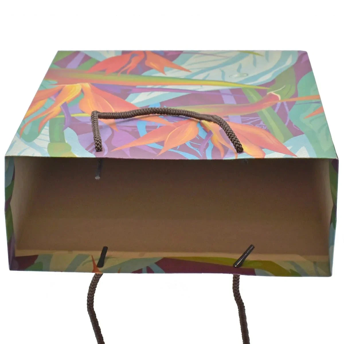 jags-mumbai Paper Bags Eco Friendly Paper Bag Medium 12.2 X 7.2 African Fl EFPBM08 Pack of 10 Pcs