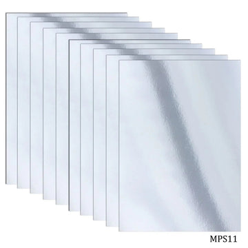 jags-mumbai Paper Craft Paper Mirror Silver Fines 10 Sheet A4