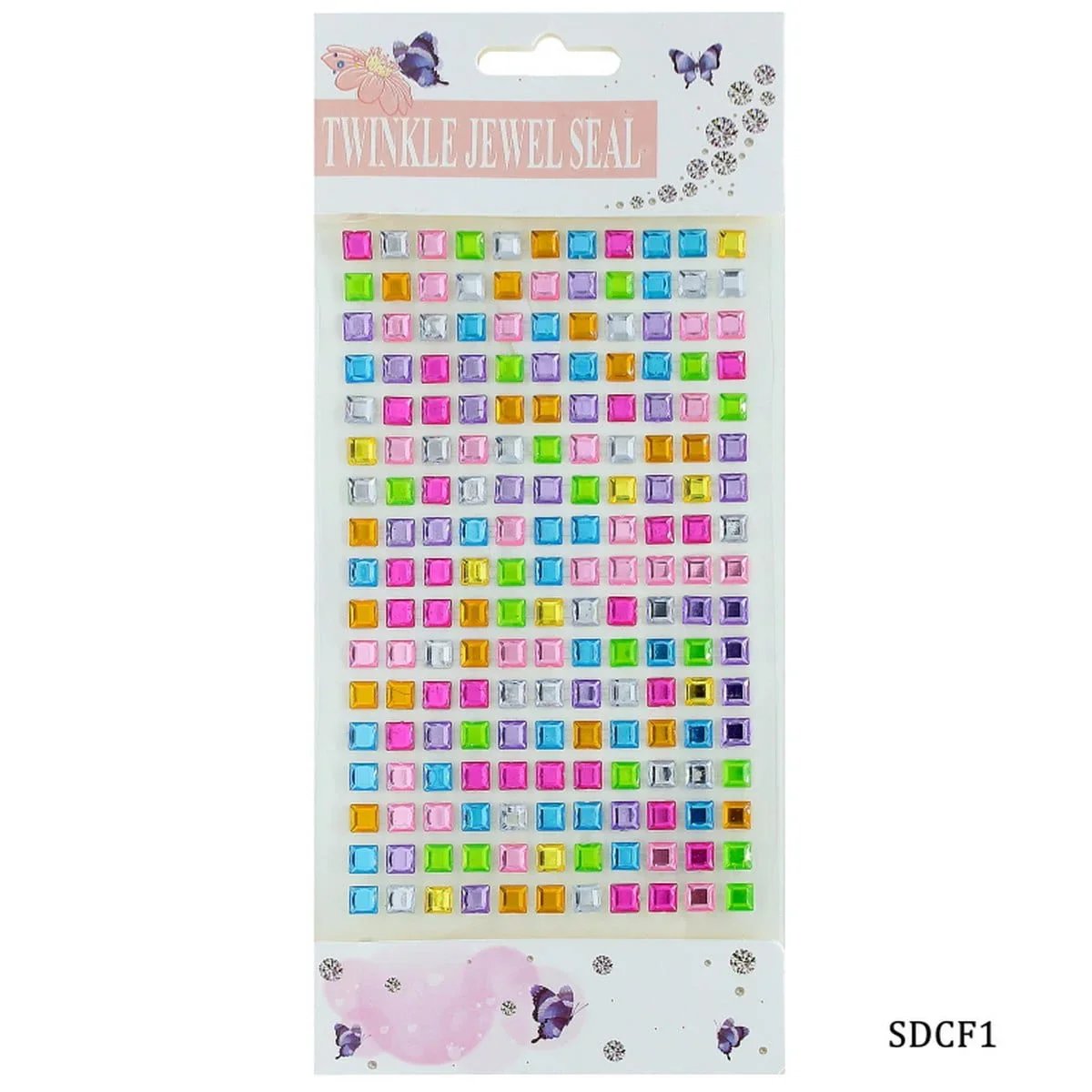jags-mumbai Pearl & Diamond Stickers Diamond Sticker Square