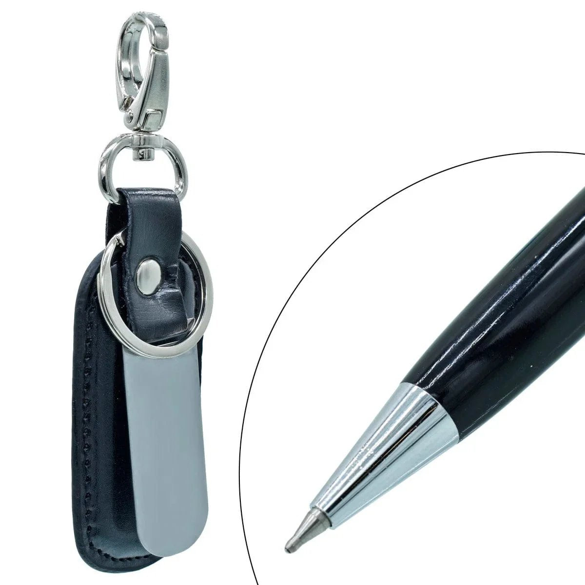 jags-mumbai Pen "Elegant and Versatile: Black Keychain with Pen Gift Set (SET118BK)"