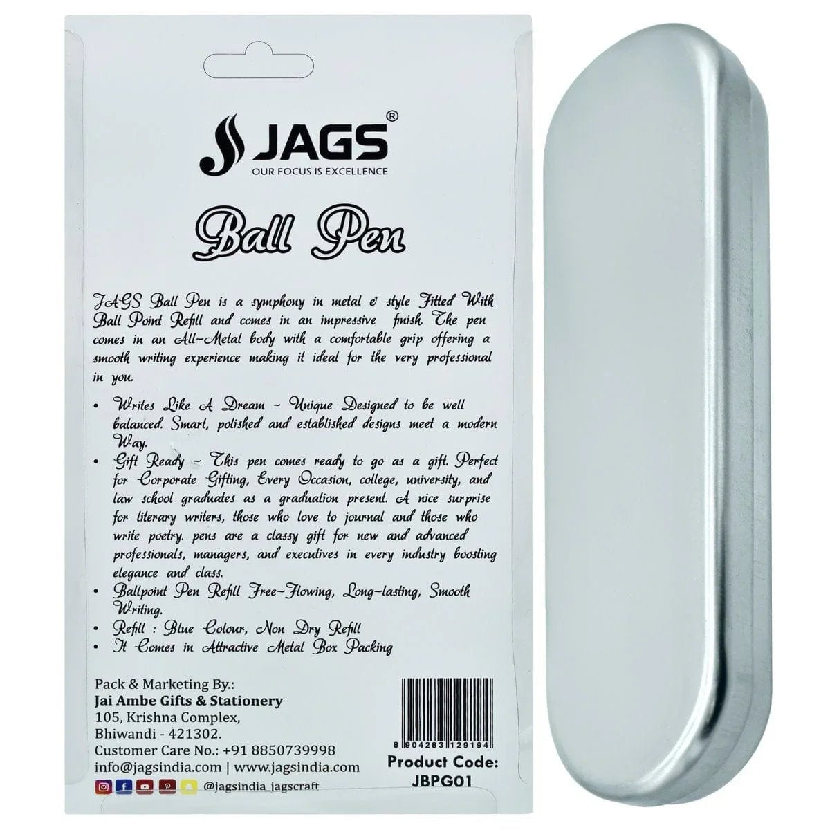 jags-mumbai Pen Jags Ball Pen Gold Max Gold Black