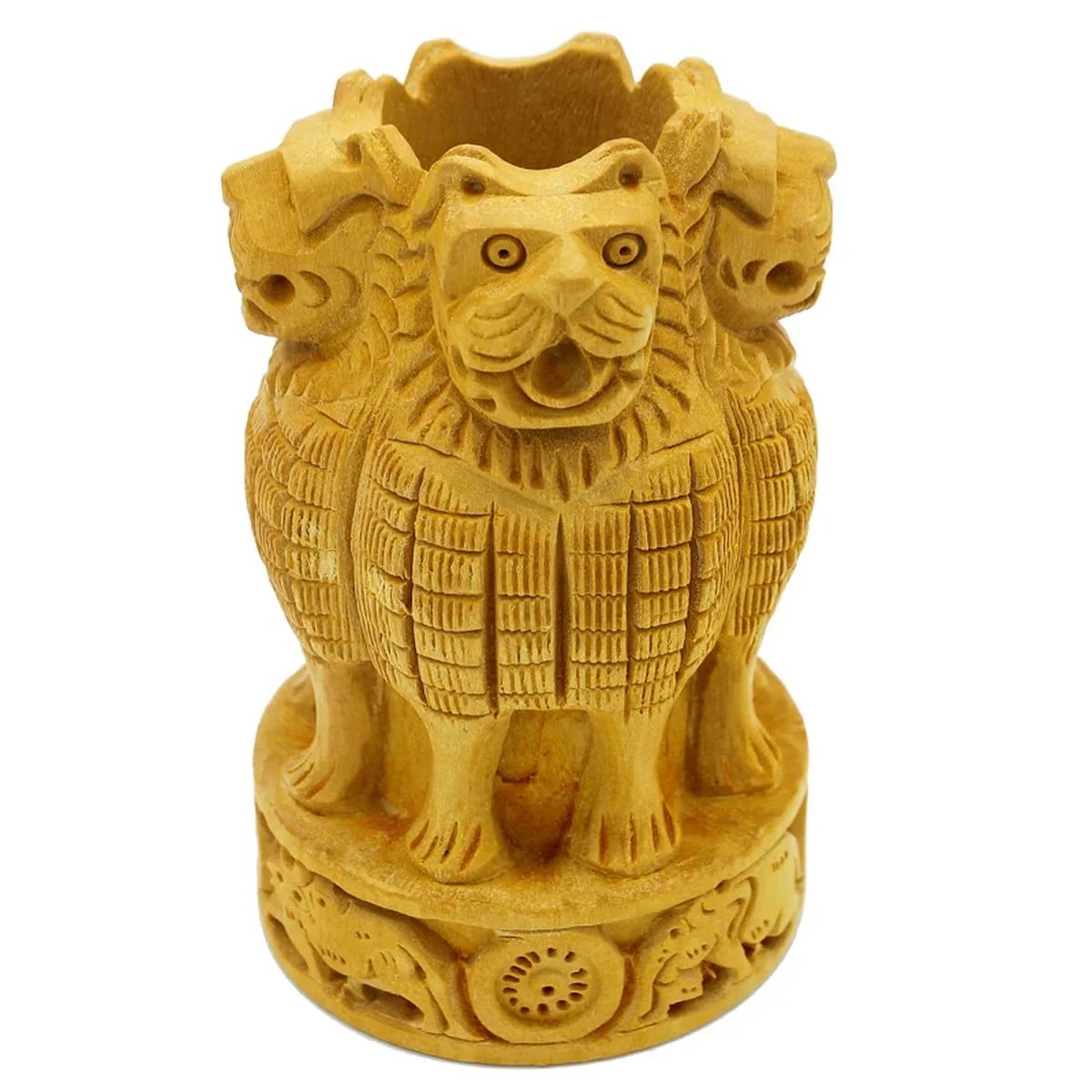 jags-mumbai Pen Stand Pen stand Ashoka Chakra 4 Inch