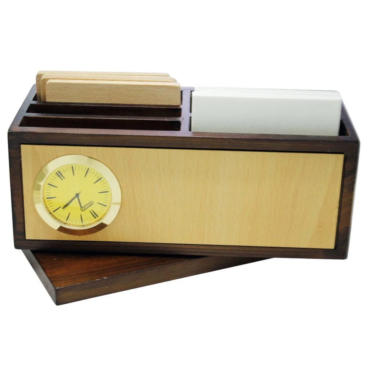jags-mumbai Pen Stand Wooden Revolving Pen Stand With Coster JP33