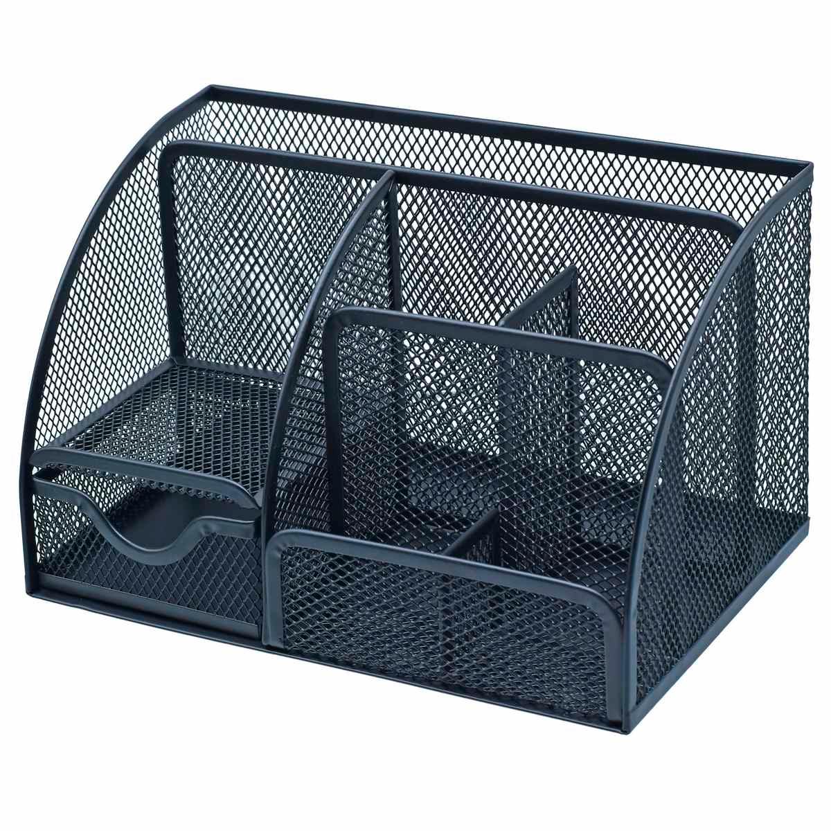 jags-mumbai Pen Stands Metal Pen Stand 7In1 Black