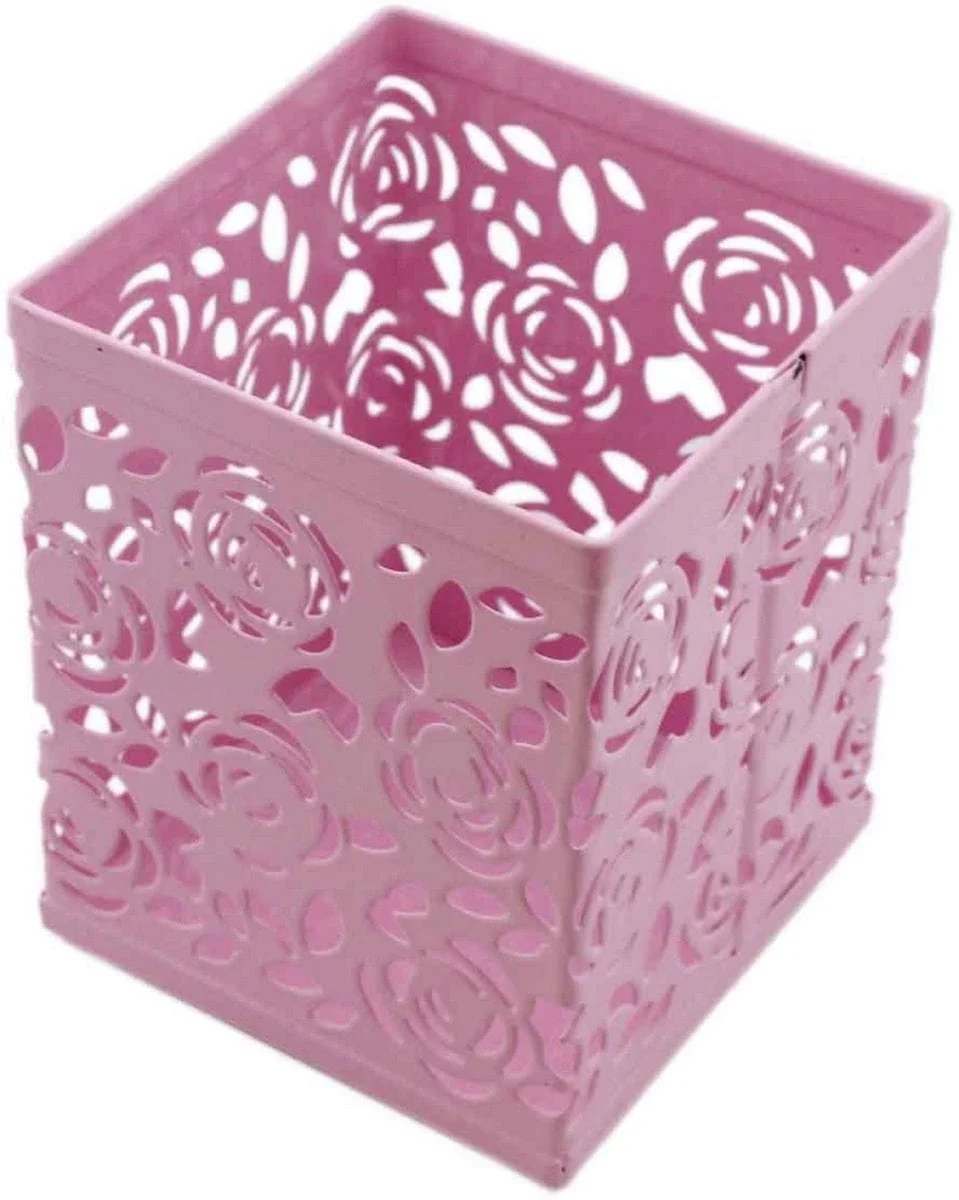 jags-mumbai Pen Stands Pen Stand Metal Colourful Square