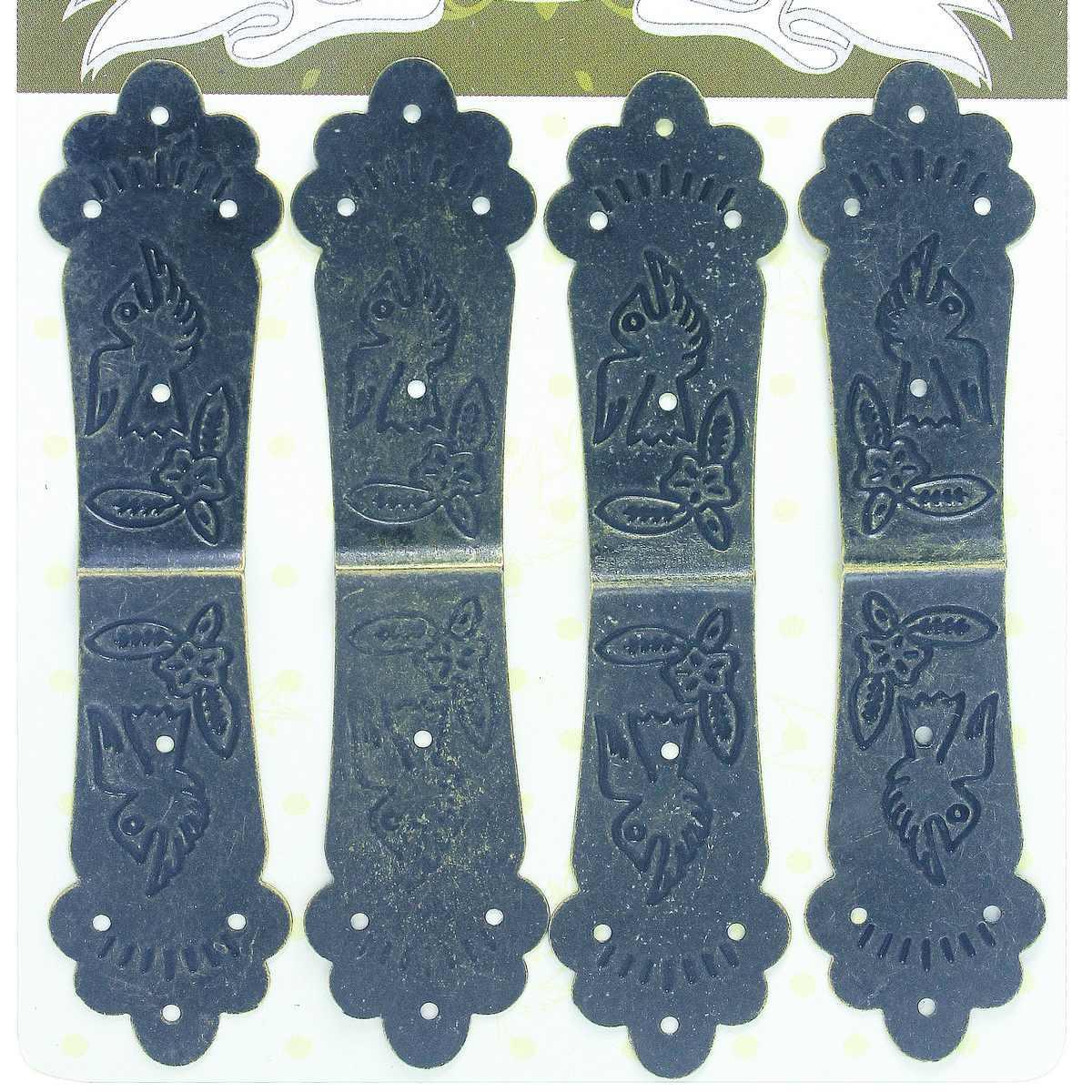 jags-mumbai Pendant "Craft Fitting Corner Side Metal 4pcs CB012 - Sturdy and Versatile Metal Corners for DIY Projects"