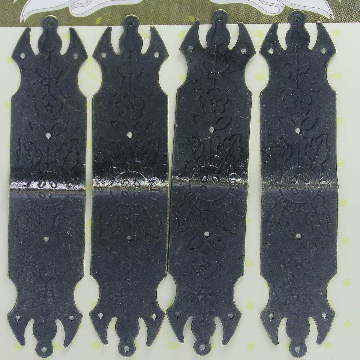 jags-mumbai Pendant "Craft Fitting Corner Side Metal 4pcs CB015 - Reliable and Versatile Metal Corners for Crafting Projects"