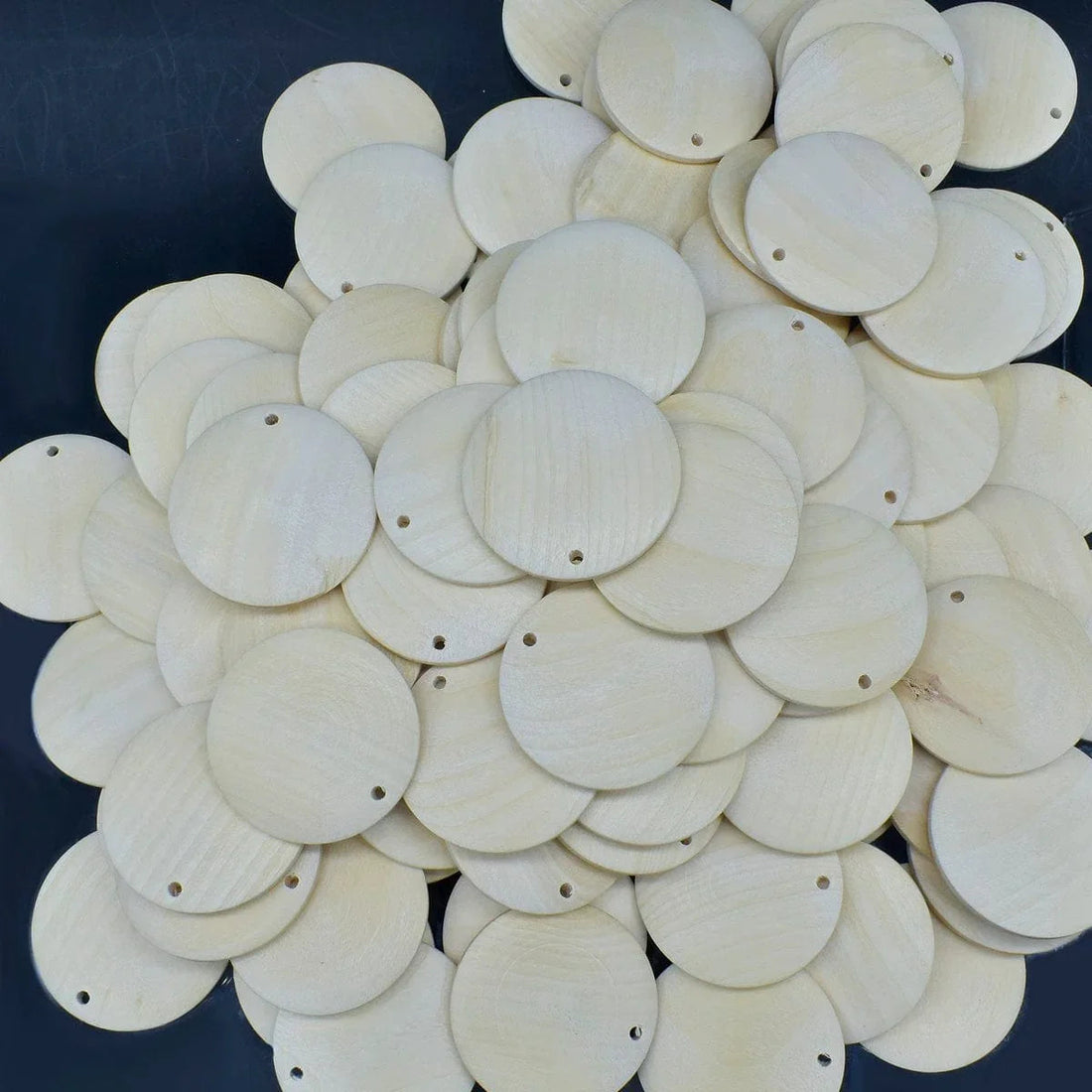 jags-mumbai Pendant Decorative Wooden Pendant Plain Big 100pc 35MM DWPP02