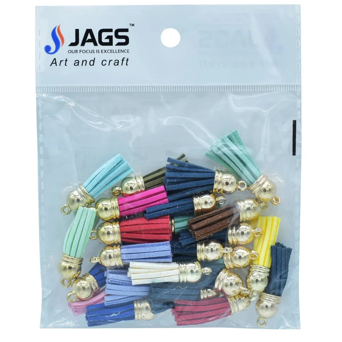 jags-mumbai Pendant Tassel Fitting Gold Mix Colour 25 Pcs