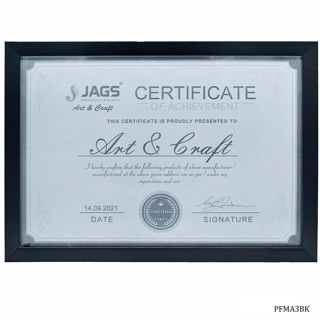 jags-mumbai Photo Frame Photo Frame For Certificate PFMA3BK