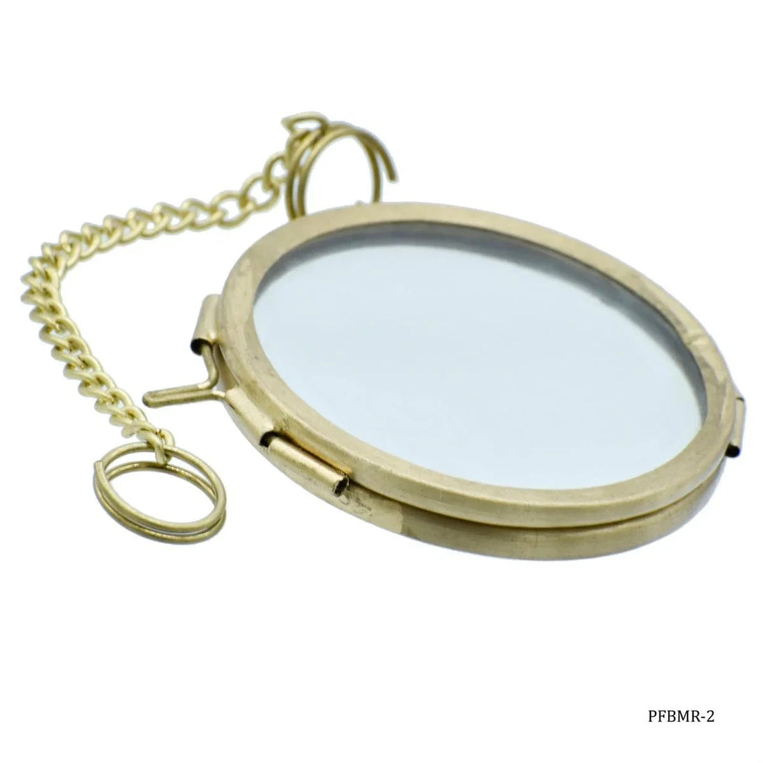 jags-mumbai Photo Frames and Glass Frames Photo Frame Brass Glass Round 2Inch PFBMR-2