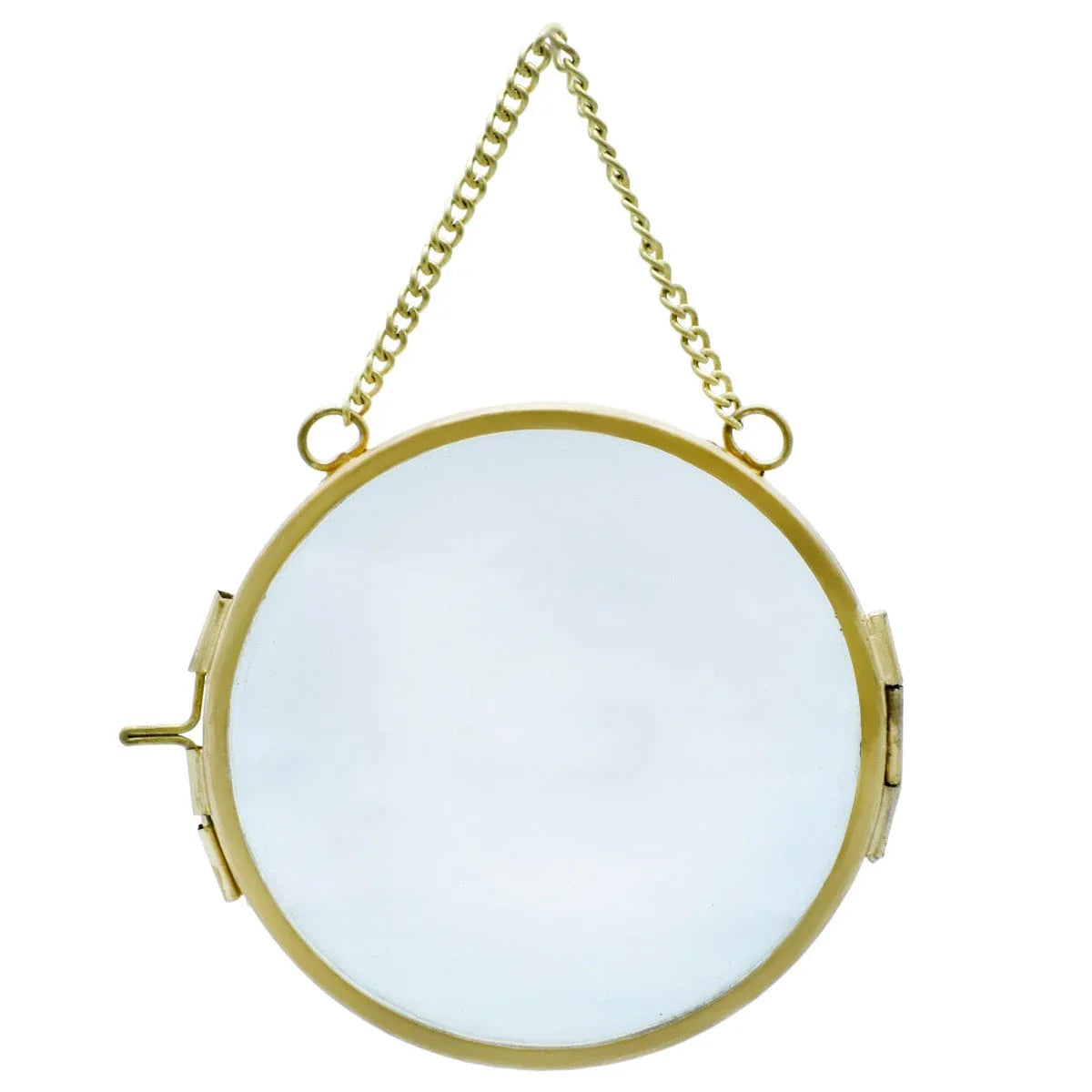 jags-mumbai Photo Frames and Glass Frames Photo Frame Brass Glass Round 4Inch PFBMR-4