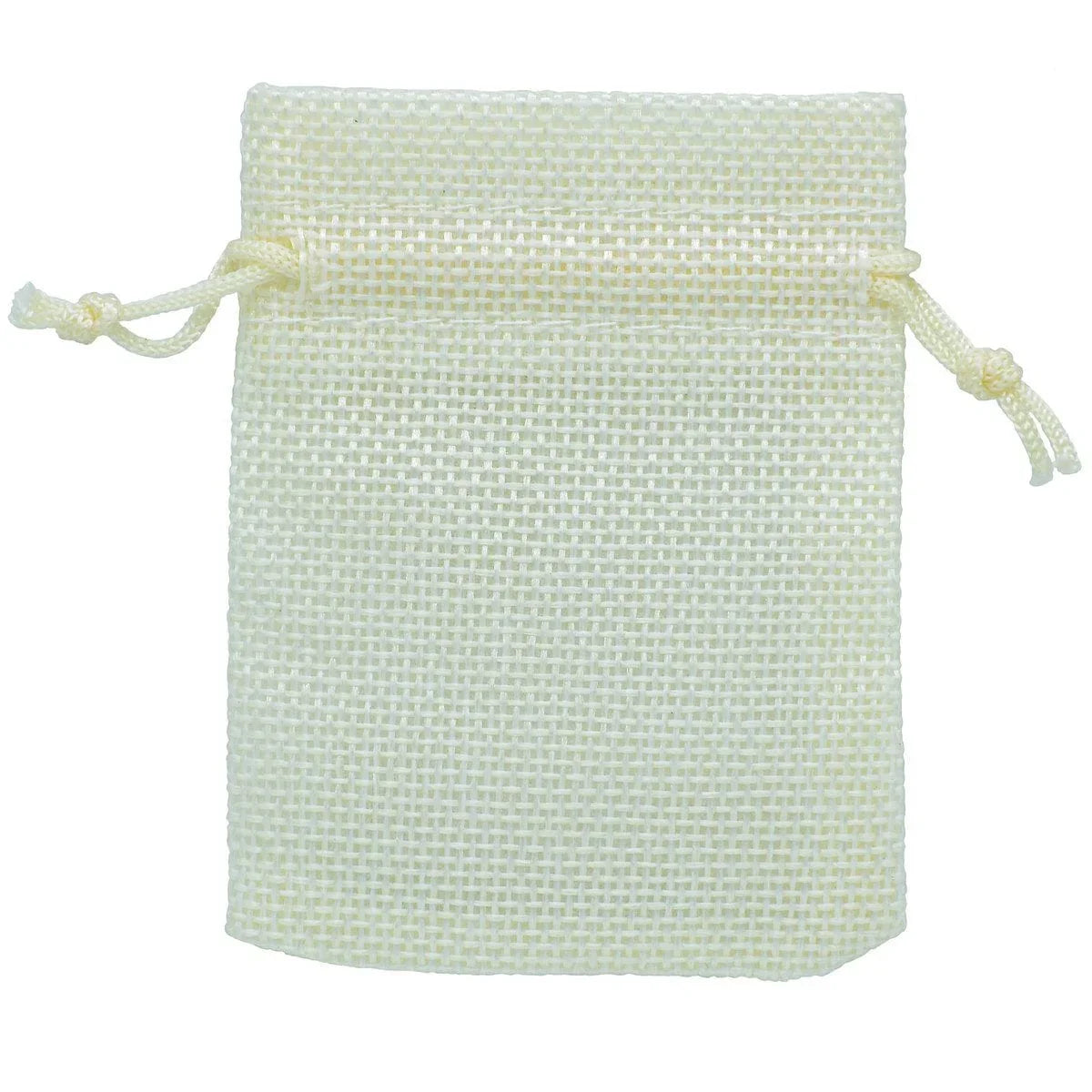 jags-mumbai Pouch Gift Pouch Cloth Cream Colour Small Pack of 50pcs