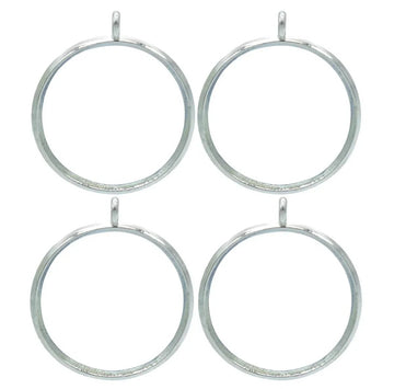 jags-mumbai Resin Accessories And More Diy Metal Imitation 4Pcs Silver Round Big JRDA19