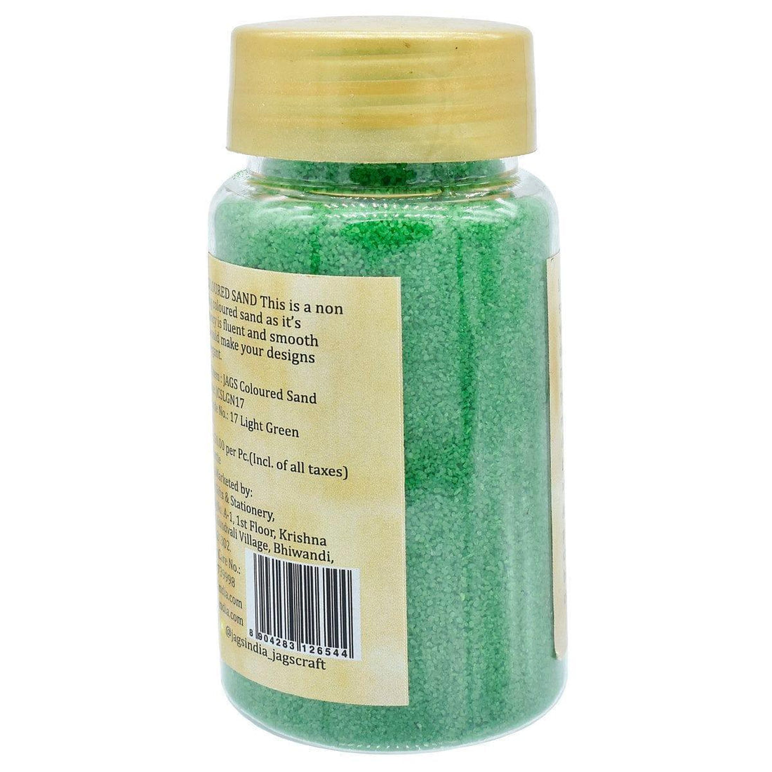 jags-mumbai Sand Buy Jags Coloured Sand 160Gms LightGreen No.17 for Crafts & Decor