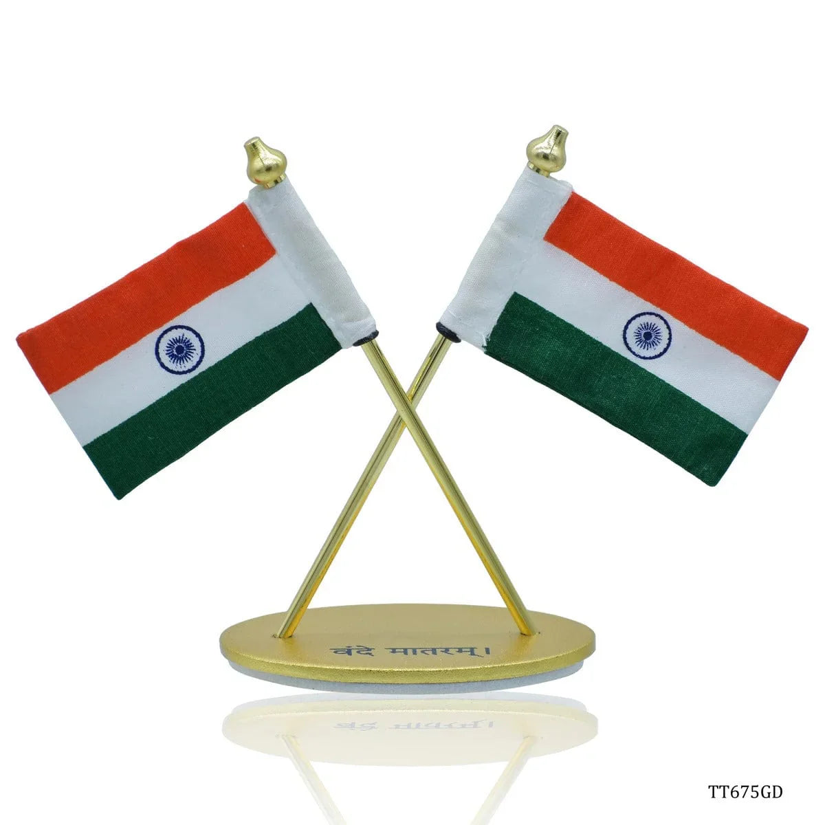 jags-mumbai Table Top Flags Table Top Oval Cross Flag Gold Card Peking