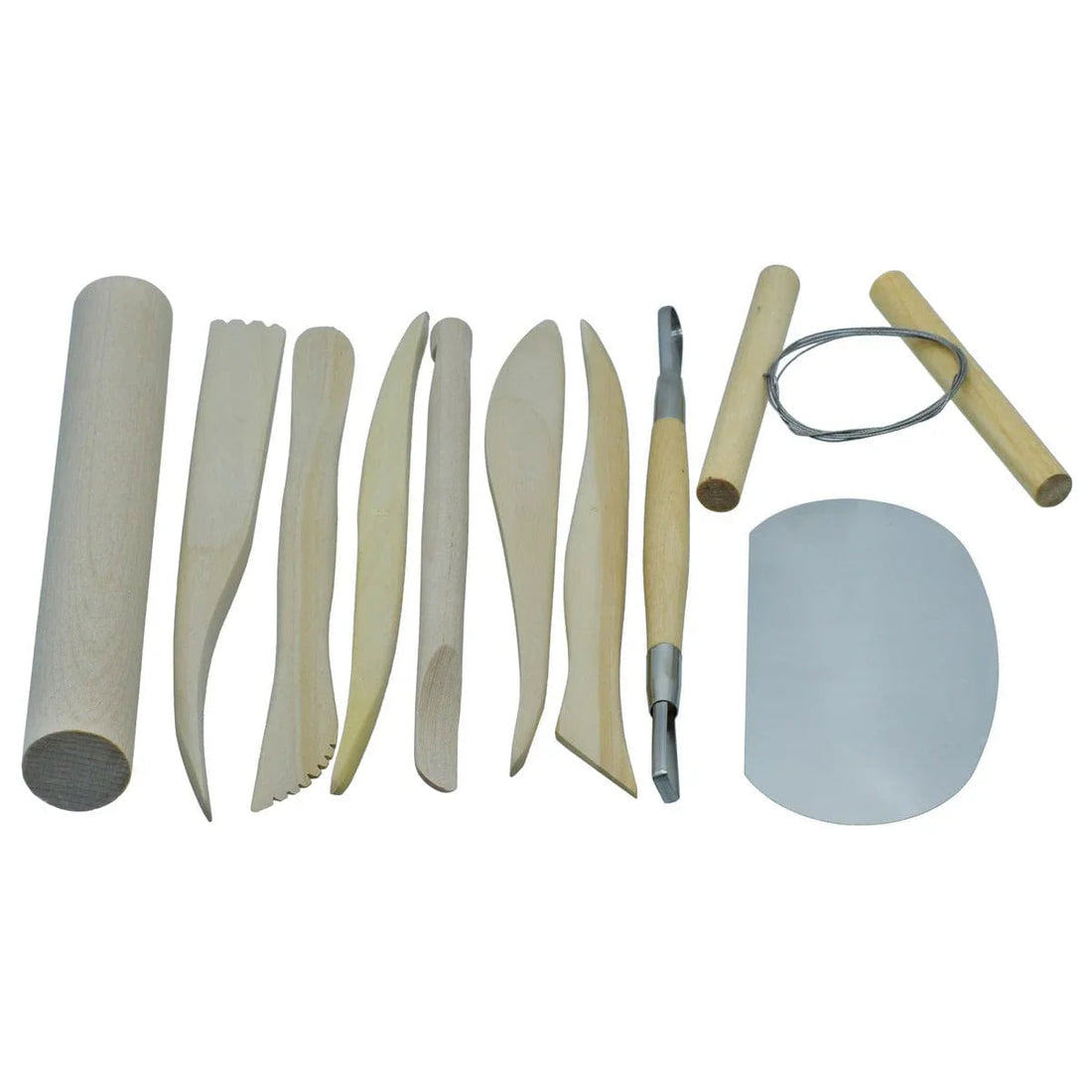 jags-mumbai Tools Wooden Craft Clay Tool Set Of 10Pics