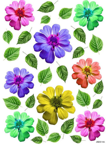 jags-mumbai Wrapping Paper& Material Blossom Dreams: Resin Flower Printed Sheet A4