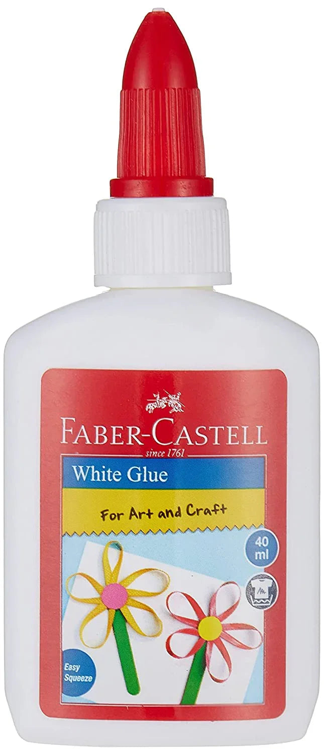 jags Tapes & Adhesives Faber-Castell White Glue for Art and Craft - 40ml (White)