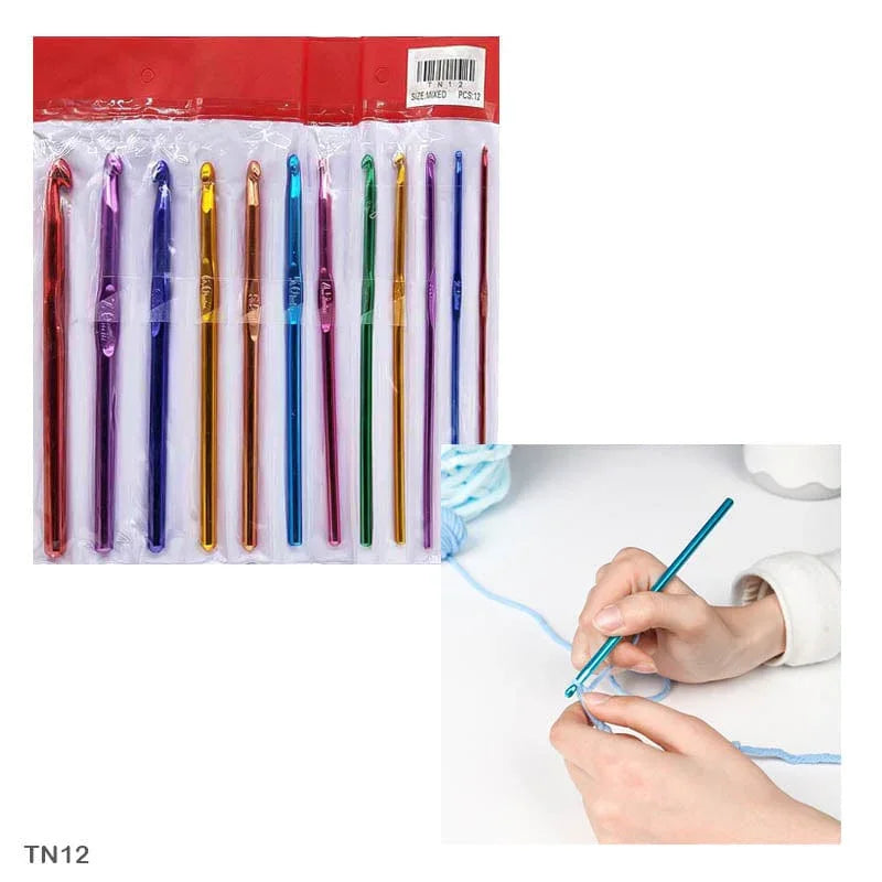MG Traders Tools Knitting Tool Aluminium (Tn12) (12 Pc)