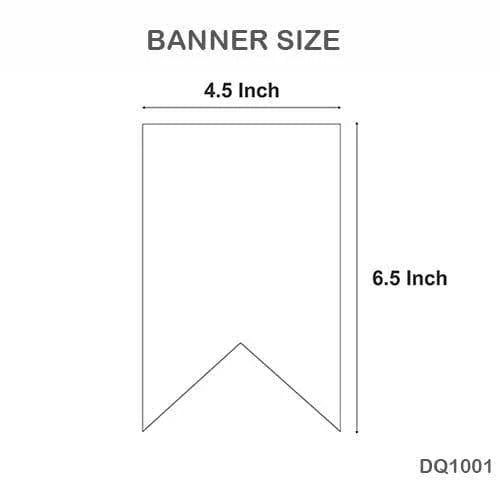 MG Traders 1 Balloon & Party Products Dq1001 Baby Shower Doted Theme Banner