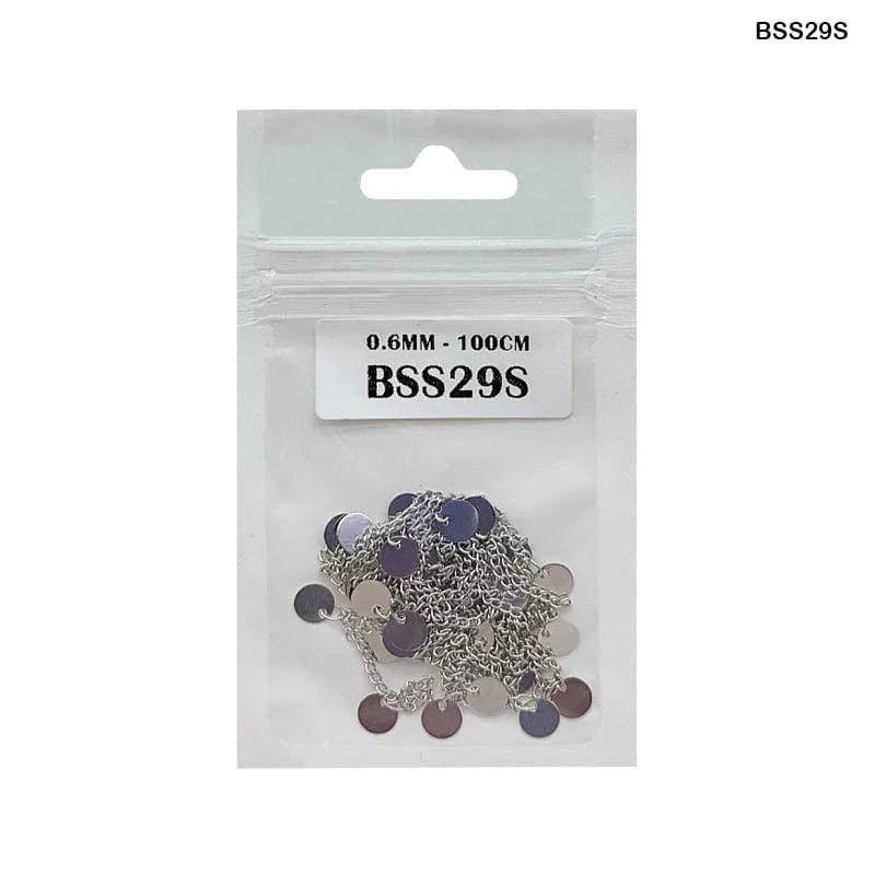 MG Traders 1 Jewellery Bss29S Chain 0.6Mm Silver 100Cm