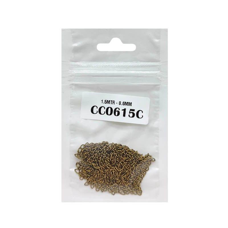 MG Traders Chains & Hooks Cc0615C Chain 1.5Mtr Coper 0.6Mm